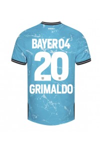 Bayer Leverkusen Alejandro Grimaldo #20 Jalkapallovaatteet Kolmaspaita 2023-24 Lyhythihainen